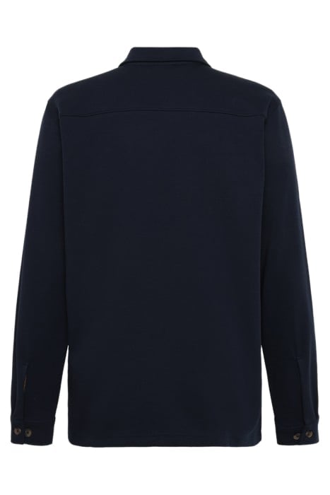 BERTLESI ZIP OVERSHIRT DEEP MARINE 2