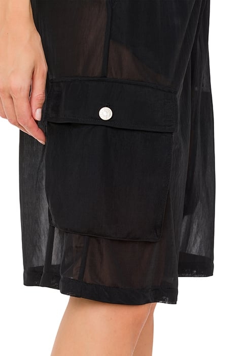 LIGHTWEIGHT NYLON BERMUDA SHORTS BLACK 4