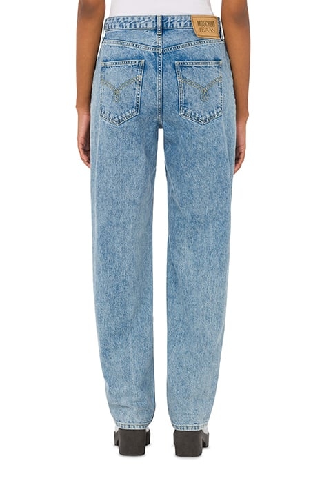 DENIM COTTON PANTS BLUE 2