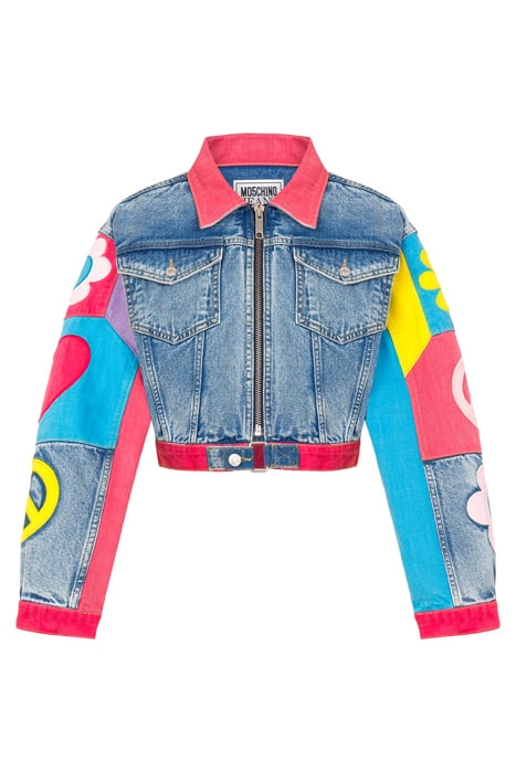 SYMBOL PATCHES RECYCLED DENIM JACKET BLUE 3