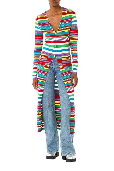 COLORFUL STRIPES LONG CARDIGAN MULTICOLOR 1