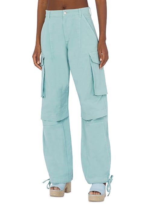 HEART STITCHINGS COTTON DRILL TROUSERS BLUE 1