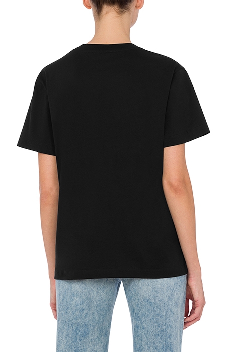 ROSE PRINT JERSEY T-SHIRT BLACK 2