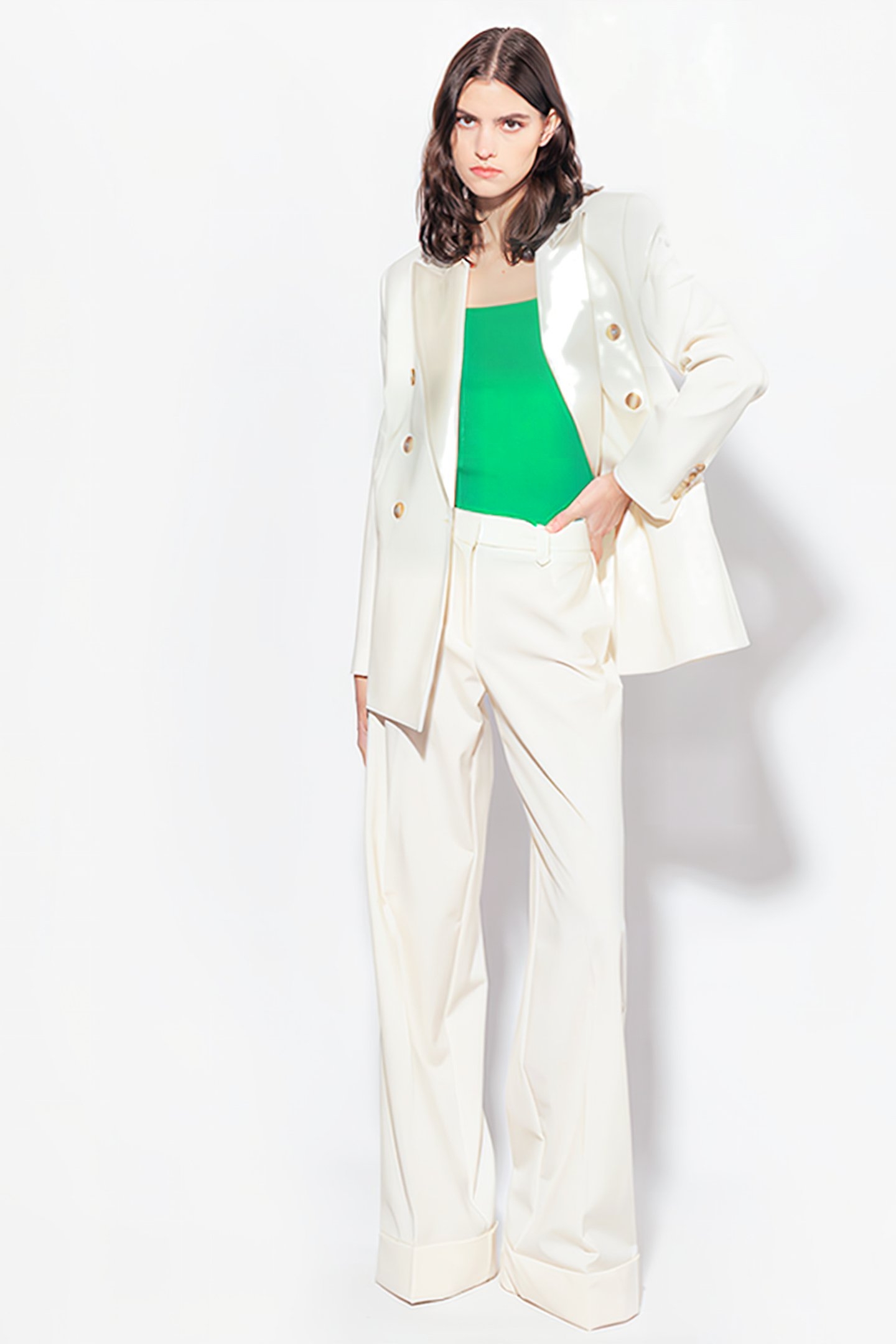 ELEGANTE JACKET VANILLA ICE-CREAM WHITE 5