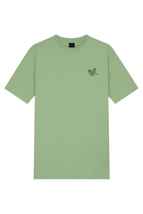 LEAF T-SHIRT DEEP SAGE 2