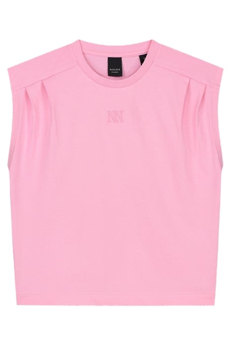 PLEAT T-SHIRT PINK LEMONADE 2
