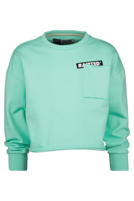 GIRLS BERGEN SWEATER HINT OF MINT 1