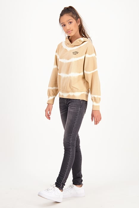 GIRLS GALWAY SWEATER LIGHT HONEY BROWN 2