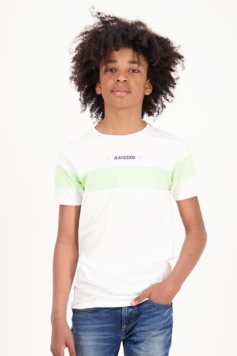 BOYS HUESCA T-SHIRT SAND WHITE 1