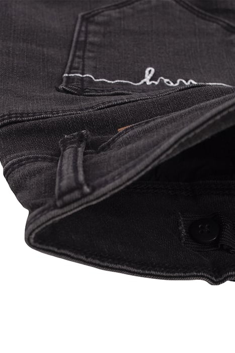 GIRLS’ GREY BOOTCUT JEANS WITH EMBROIDERED BACK POCKET 5