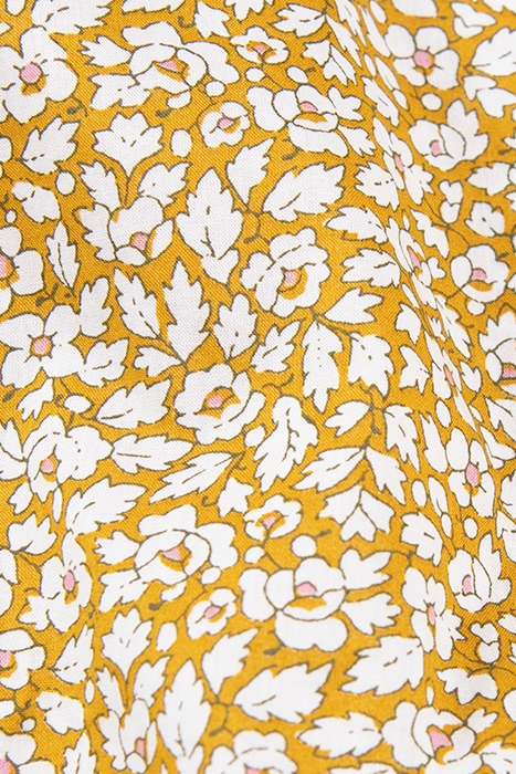 BOYS' YELLOW SHIRT WITH FLORAL LIBERTY® FABRIC 7