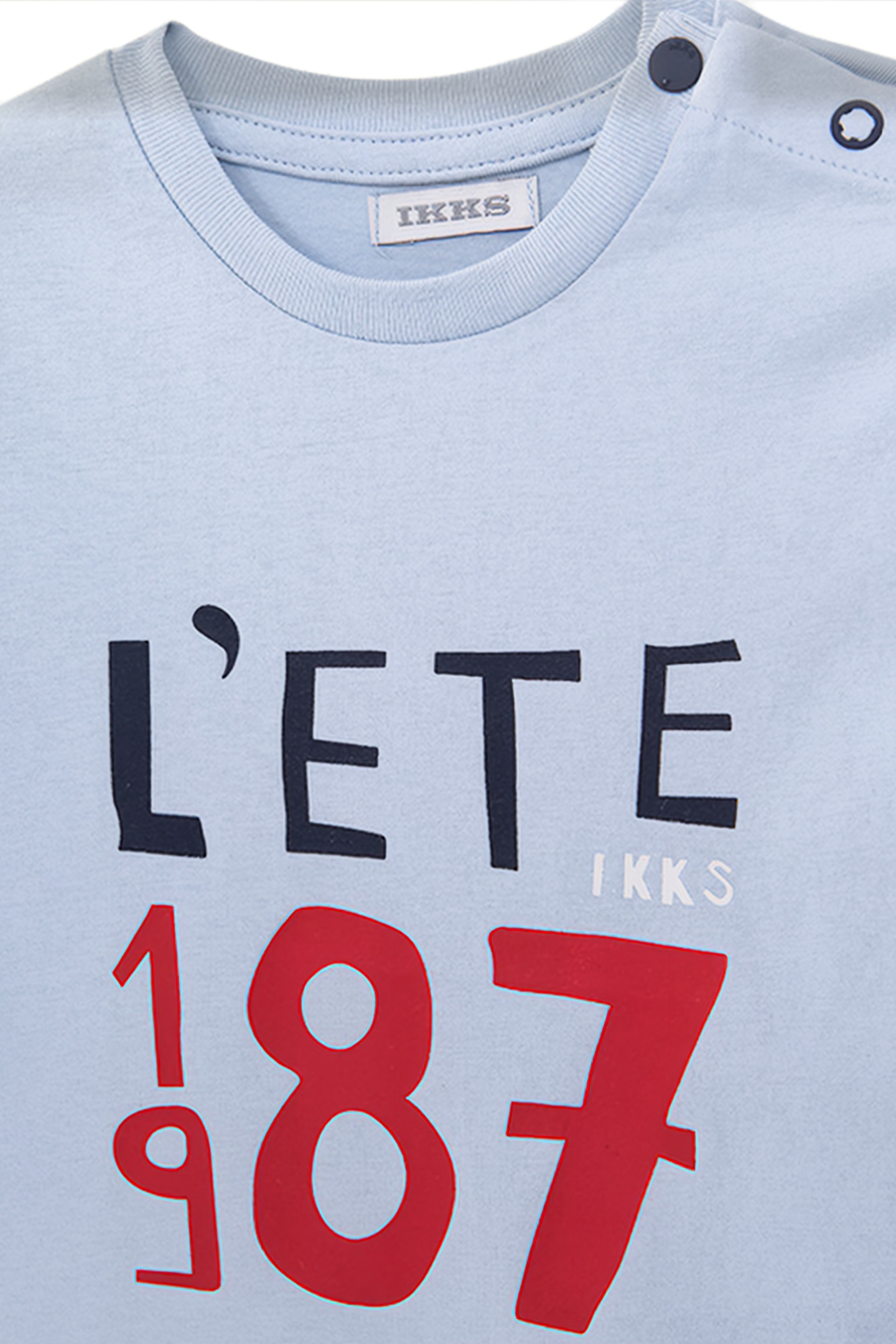 BABY BOYS' BLUE SLOGAN T-SHIRT 3