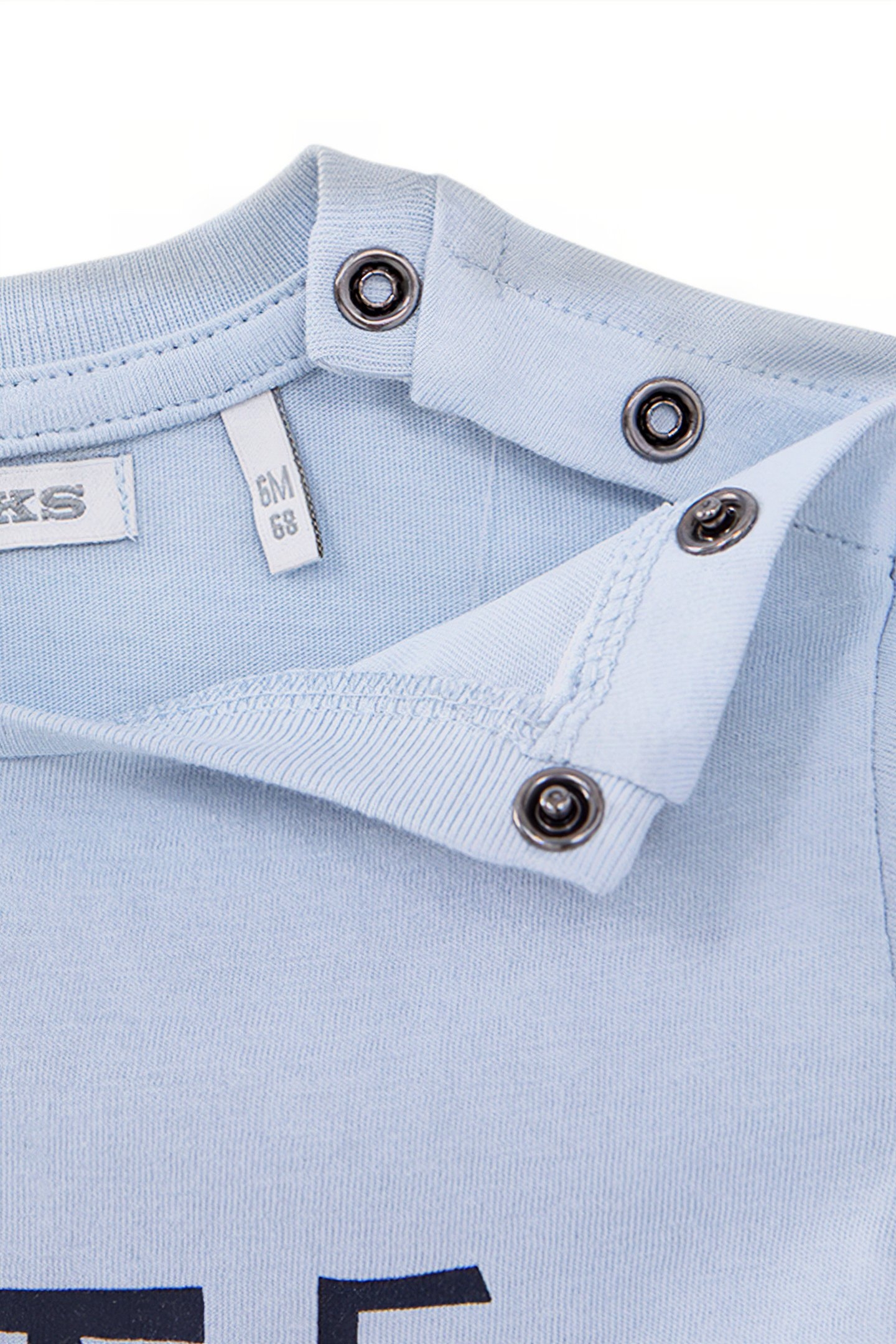 BABY BOYS' BLUE SLOGAN T-SHIRT 4