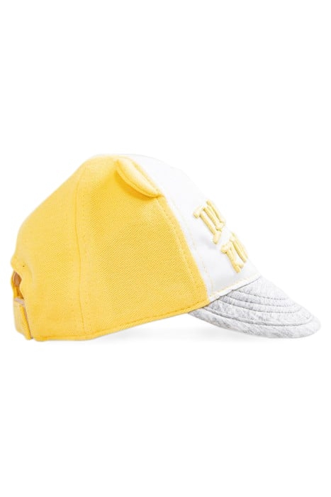 BABY BOYS’ YELLOW, WHITE, GREY EMBROIDERED CAP 2