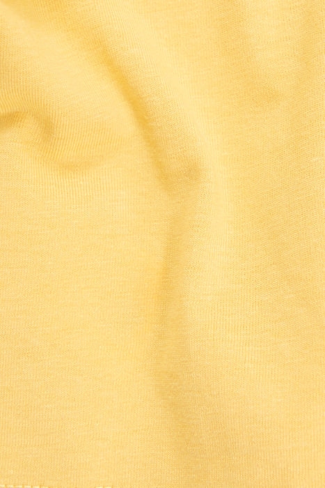 GIRLS' YELLOW ORGANIC COTTON T-SHIRT WITH GLITTERY HEART 7