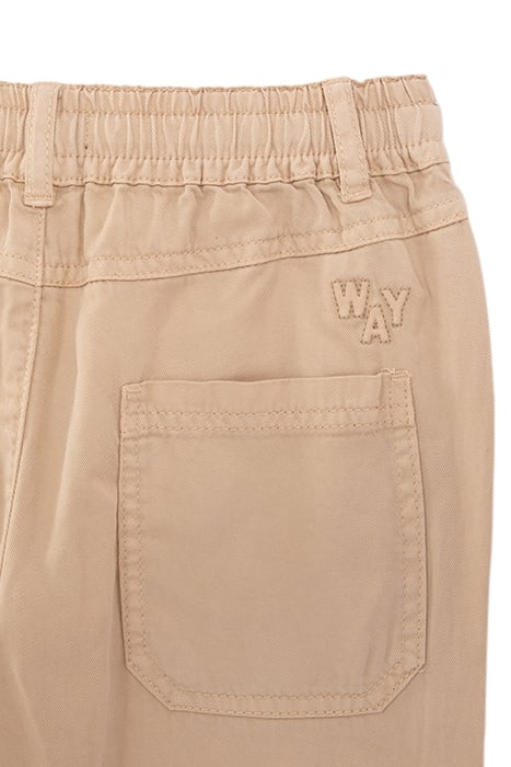 GIRLS’ BEIGE TROUSERS WITH ELASTICATED WAIST 4