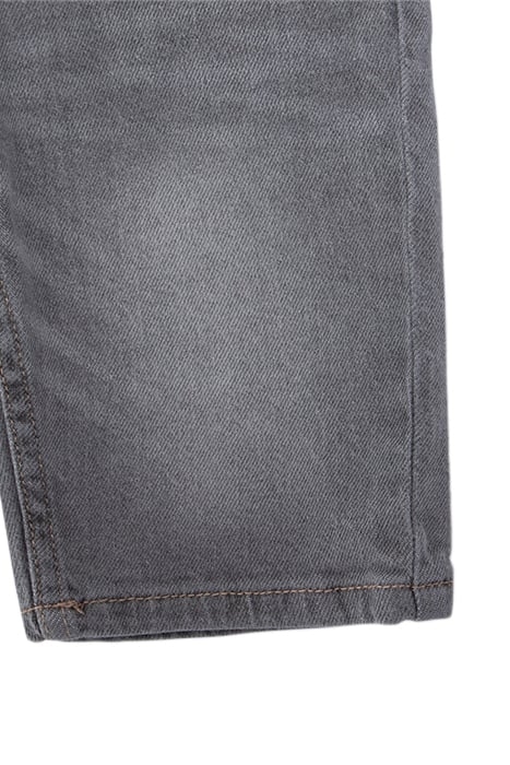 BOYS' GREY DENIM EMBOSSED BACK WATERLESS BERMUDA SHORTS 7