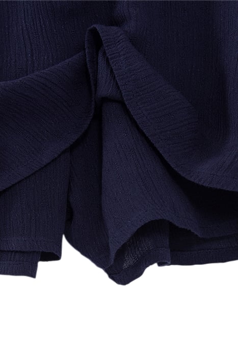 GIRLS' NAVY CREPE SKORT, ATEBA BRACELET-STYLE EMBROIDERY 5