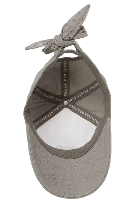 GIRLS’ KHAKI CAP WITH EYELET EMBROIDERY 4