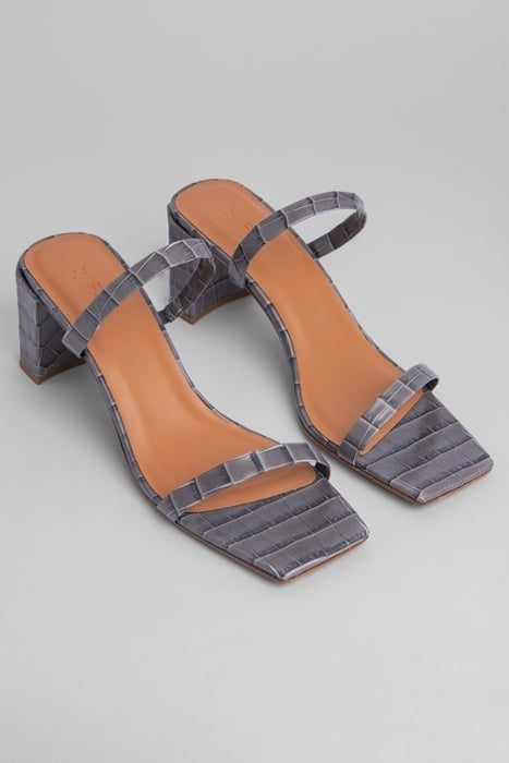 TANYA GREY CROCO EMBOSSED LEATHER GREY 2