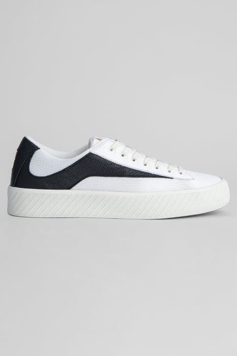 RODINA WHITE AND BLACK GRAINED LEATHER WHITE AND BLACK 1