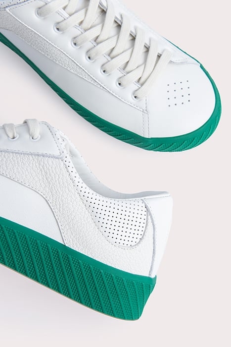 RODINA GREEN ON WHITE LEATHER GREEN ON WHITE 4