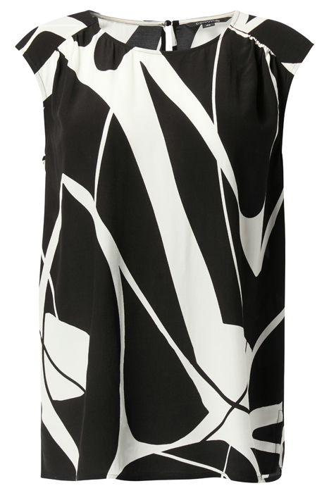 COMMA BLOUSES SLEEVELESS GREY/BLACK 4