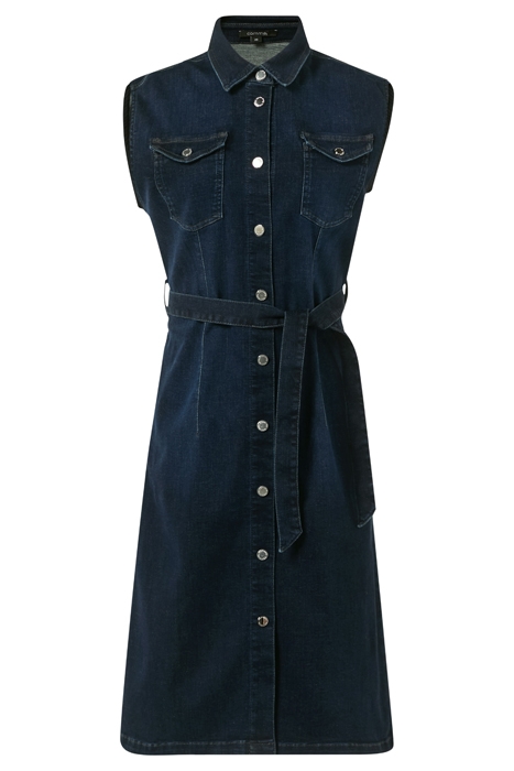 COMMA DRESSES BLUE-DENIM 4