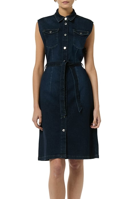 COMMA DRESSES BLUE-DENIM 1