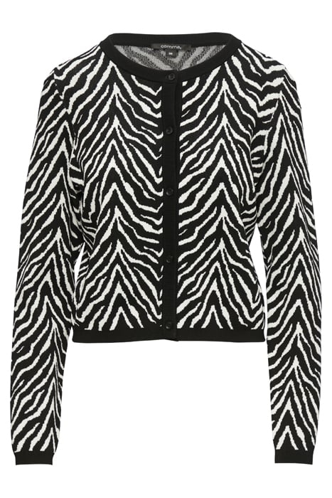 COMMA CARDIGAN GREY/BLACK 4