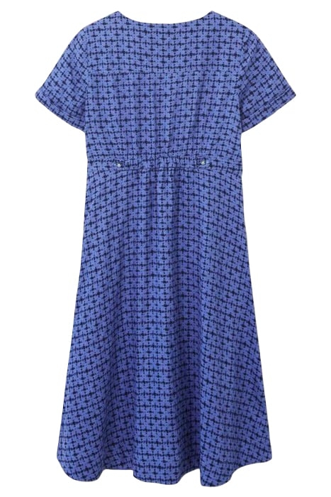IVY LINEN MIDI DRESS BLUE MULTI 3