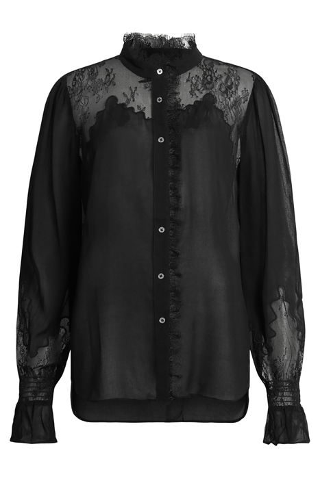 RORY LACE SHIRT BLACK 4