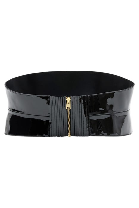 OAKLEY CORSET BELT PATENT BLACK/BRASS 3