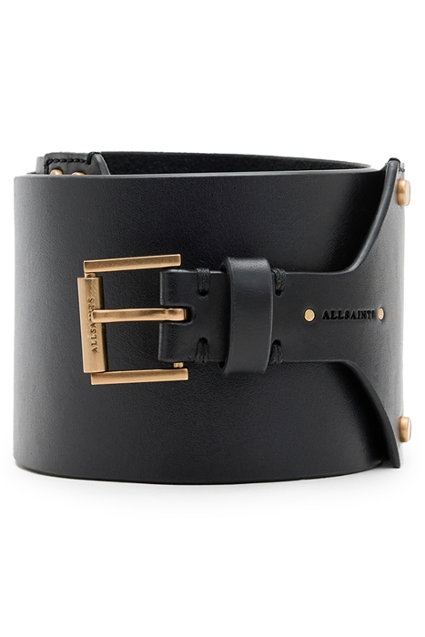 EDEN WAIST BELT PATENT BLACK/BRASS 1