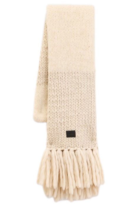 AMBER MIX SCARF ECRU WHITE 2