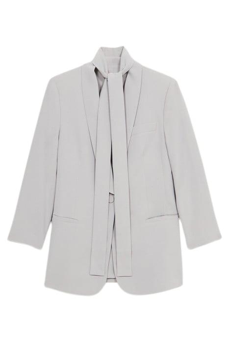 STRETCH CREPE FABRIC BLAZER GREY 4