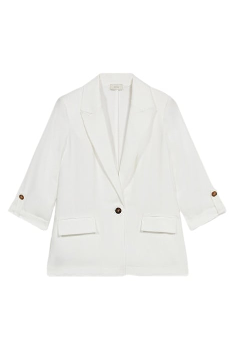 VISCOSE TWILL BLAZER WHITE 3