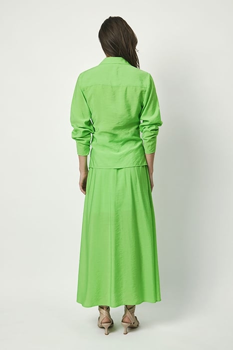 REVERIE LONG SKIRT GREEN FLARE 5