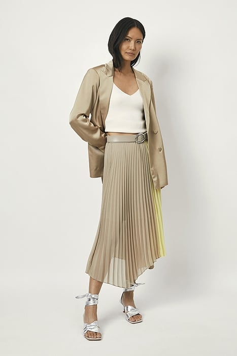 FARAWAY COLOURBLOCK SKIRT DRY SAND 6