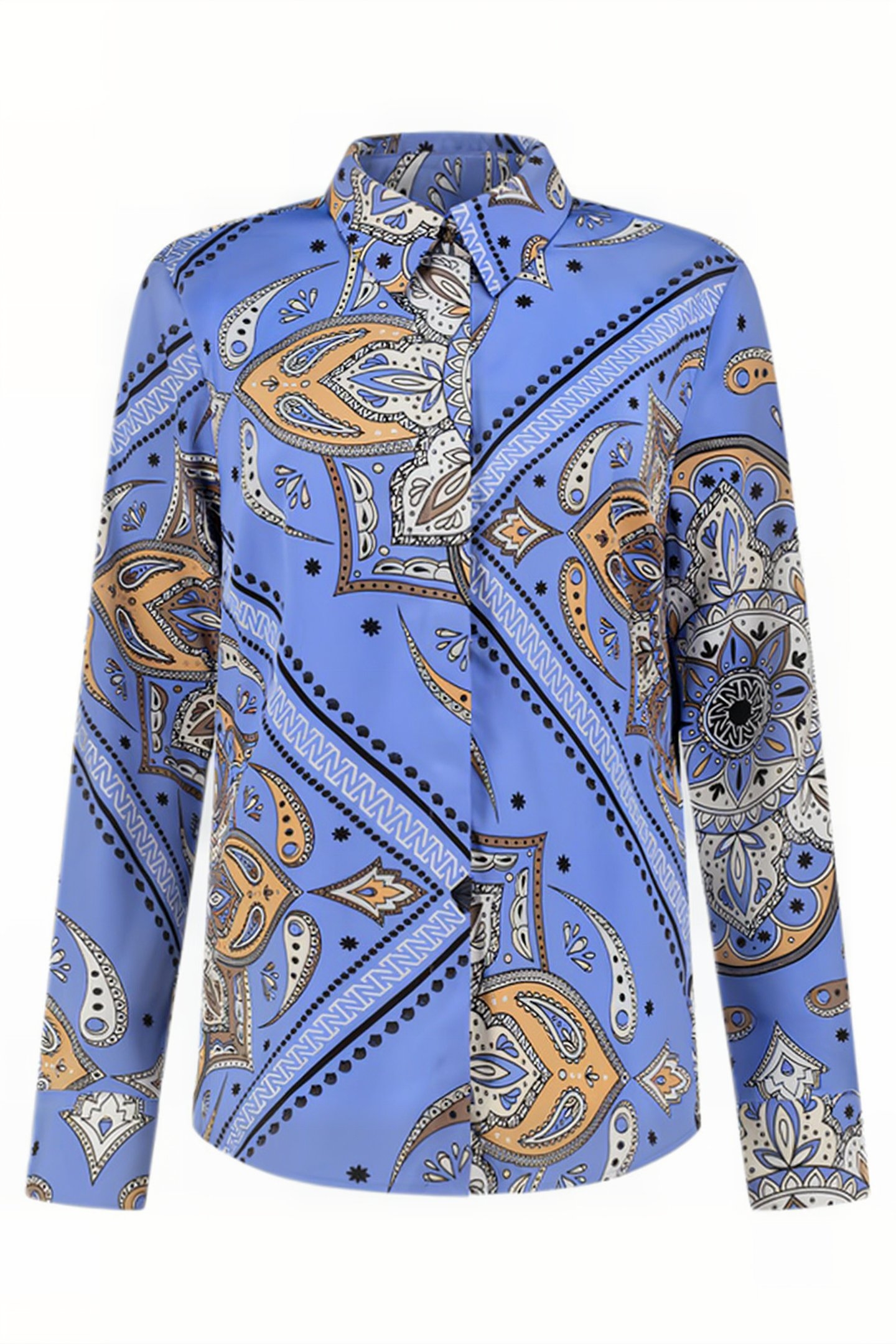 LOREN MANDALA BLOUSE WEDGEWOOD 1