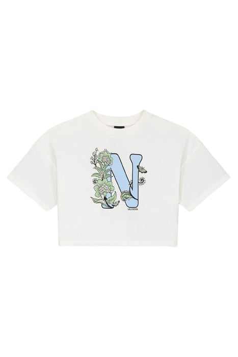 FLORAL N T-SHIRT ICE BLUE 1