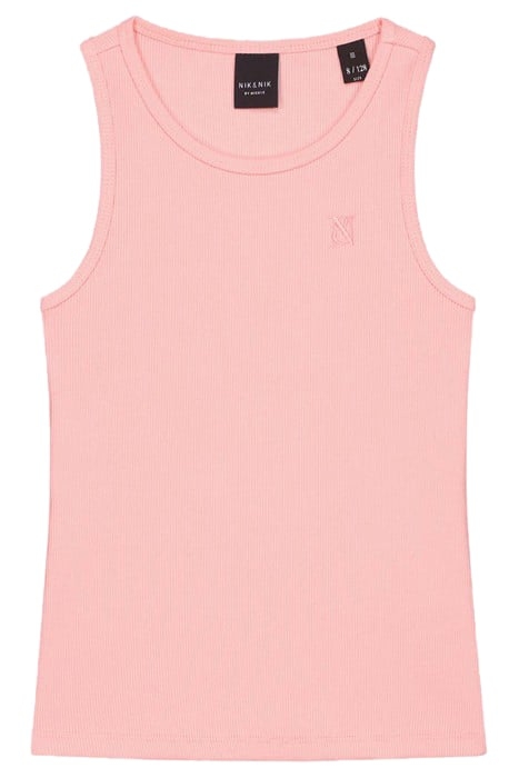 RIB SINGLET BLOSSOM PINK 1