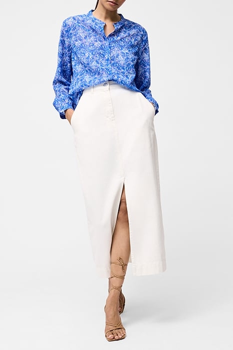 CASS HENLEY BUTTON DOWN TOP SZ18 BLUE MULTI 2