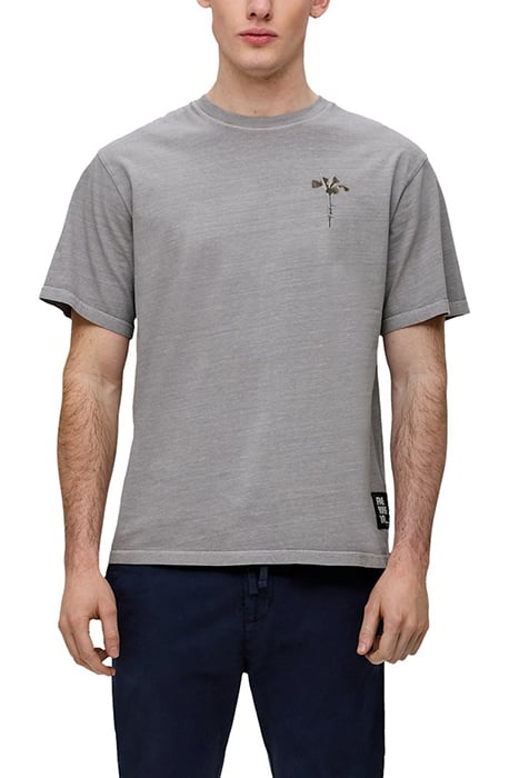 S.OLIVER-QS T-SHIRTS GREY/BLACK 1