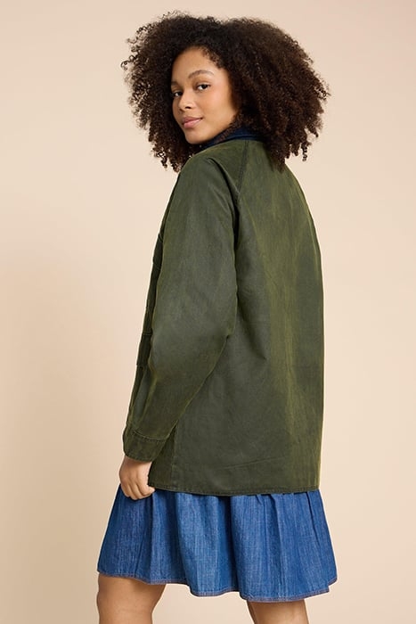 JUNIPER COTTON JACKET KHAKI GREEN 2