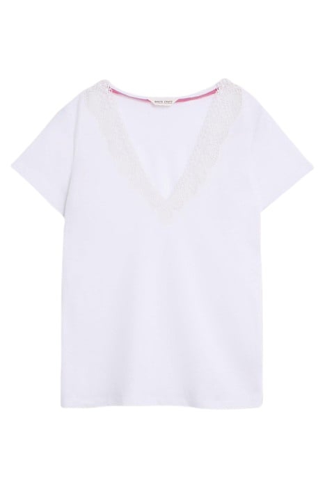 ELLIE LACE TEE BRILLIANT WHITE 3