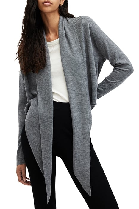 WASSON PIRATE CARDI GREY MARL 1