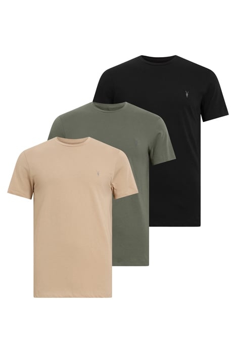 TONIC SS CREW 3 PK GREEN/TAUPE/BLACK 1