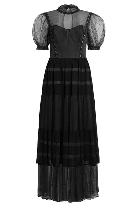 RYLA DOT DRESS BLACK 3