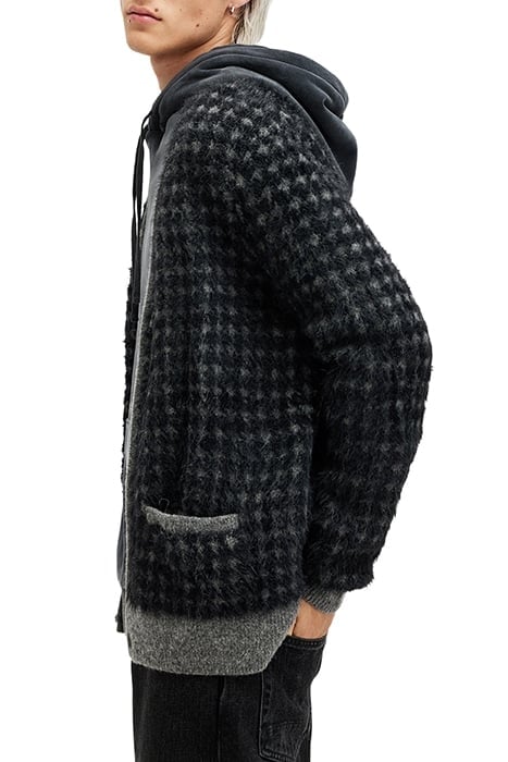 EDGAR CARDIGAN GREY/BLACK 7
